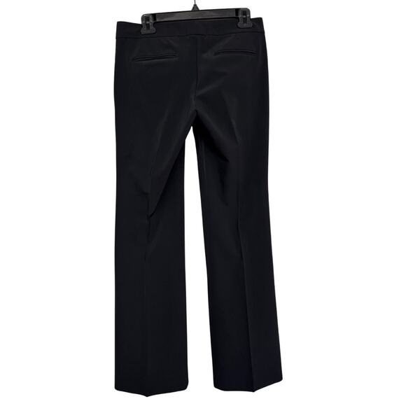 Theory Black Work Dress Pants Sz 6 | Flat Front Bootcut Trousers EUC - Picture 2 of 5
